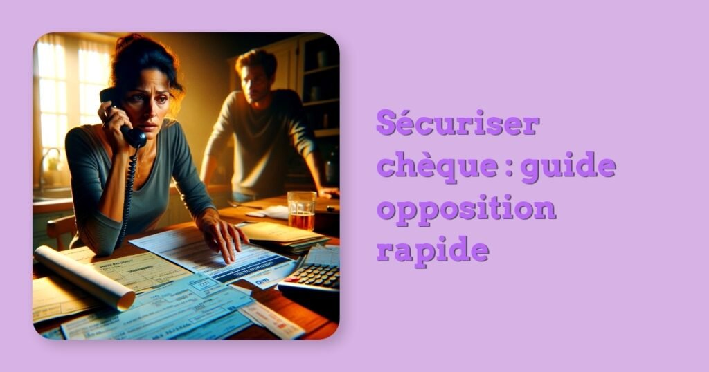 Sécuriser chèque : guide opposition rapide