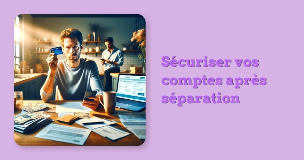 Sécuriser vos comptes après séparation