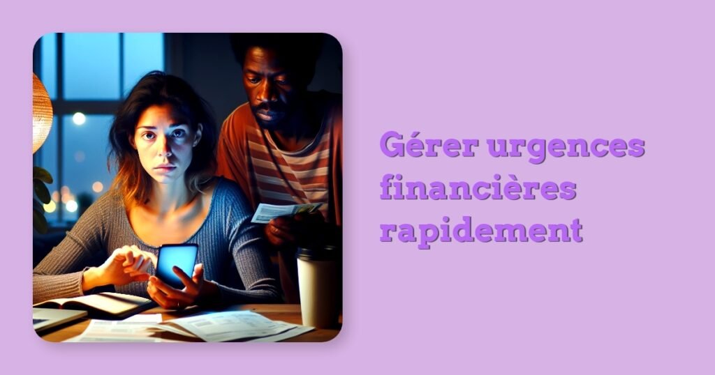 Gérer urgences financières rapidement