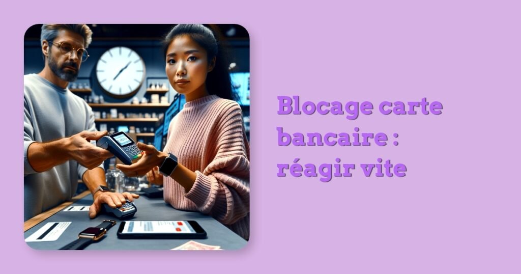 Blocage carte bancaire : réagir vite