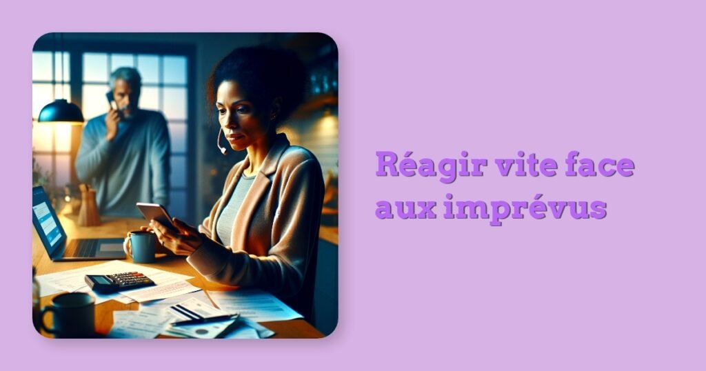 Réagir vite face aux imprévus
