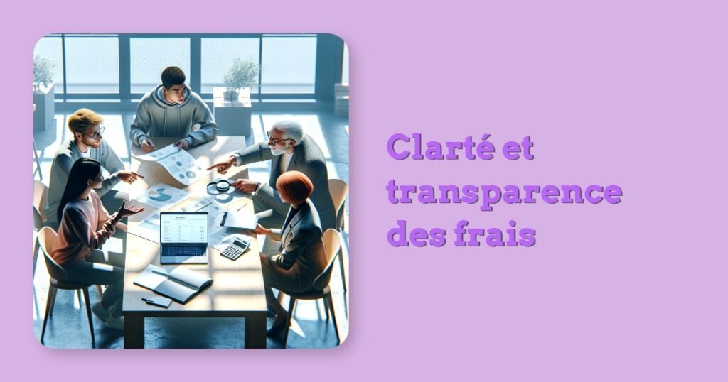 Clarté et transparence des frais