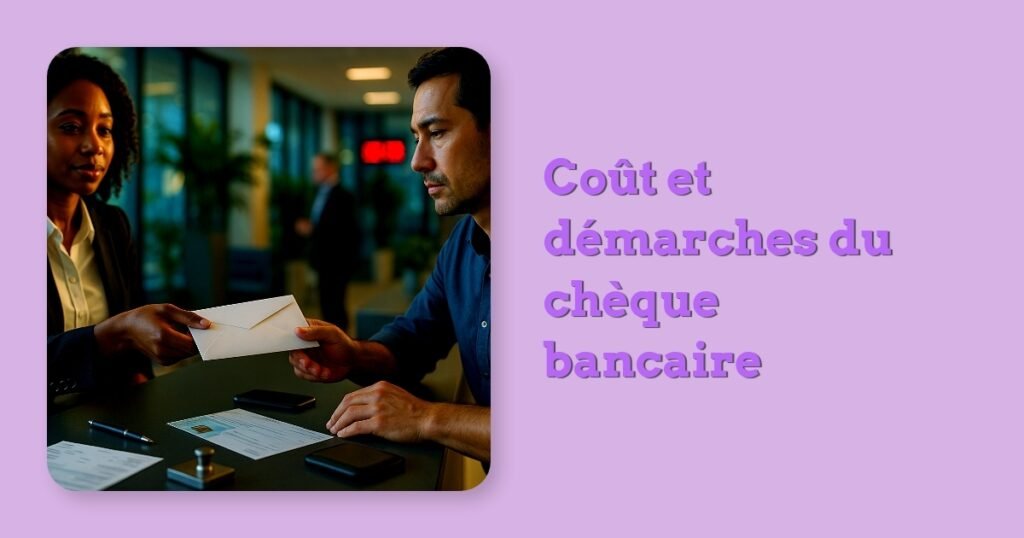 Coût et démarches du chèque bancaire
