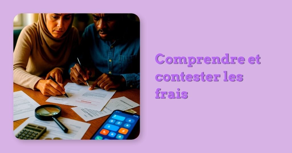 Comprendre et contester les frais