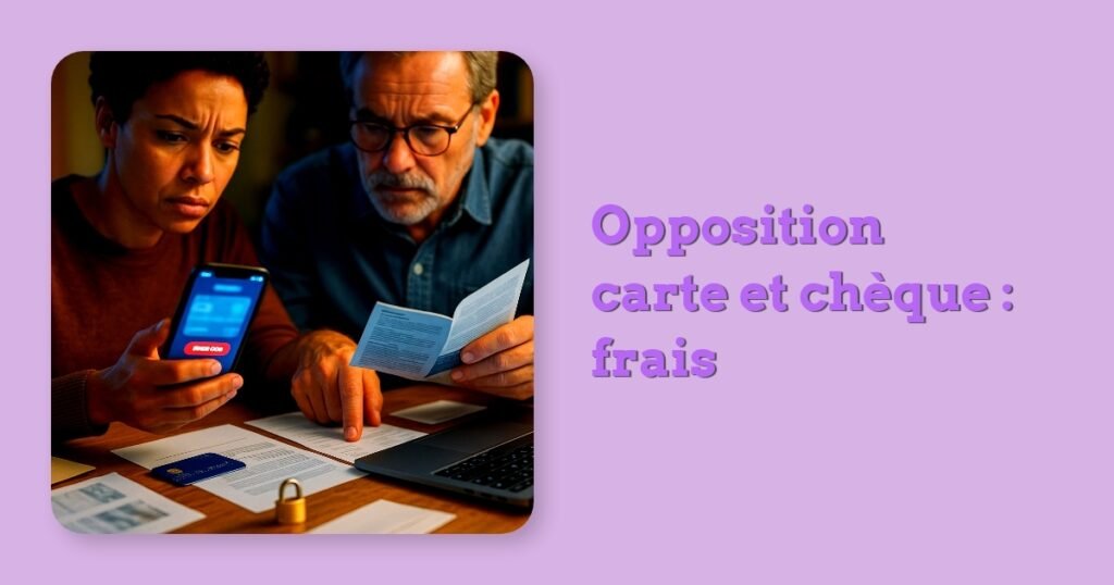 Opposition carte et chèque : frais