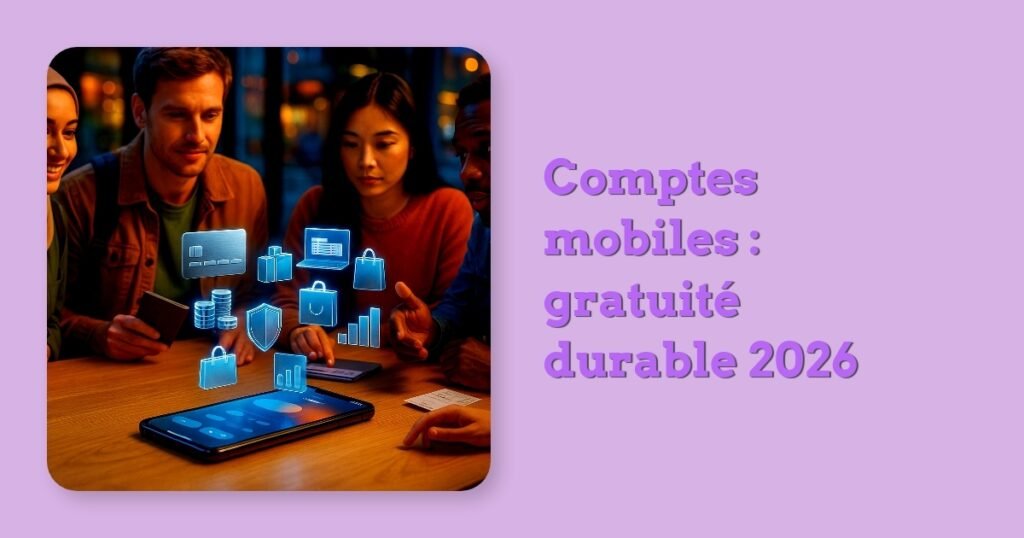 Comptes mobiles : gratuité durable 2026