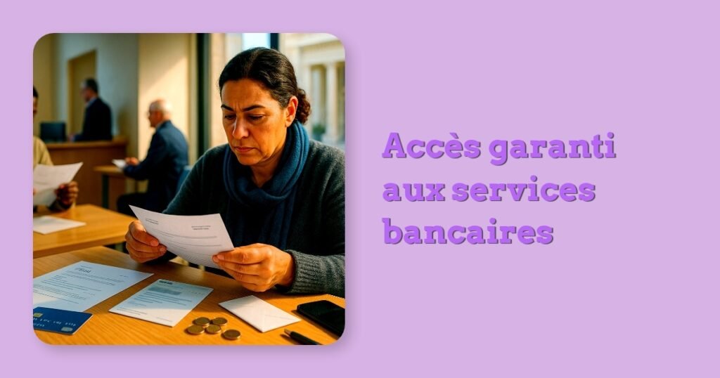 Accès garanti aux services bancaires