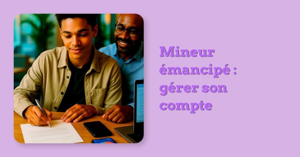Mineur émancipé : gérer son compte