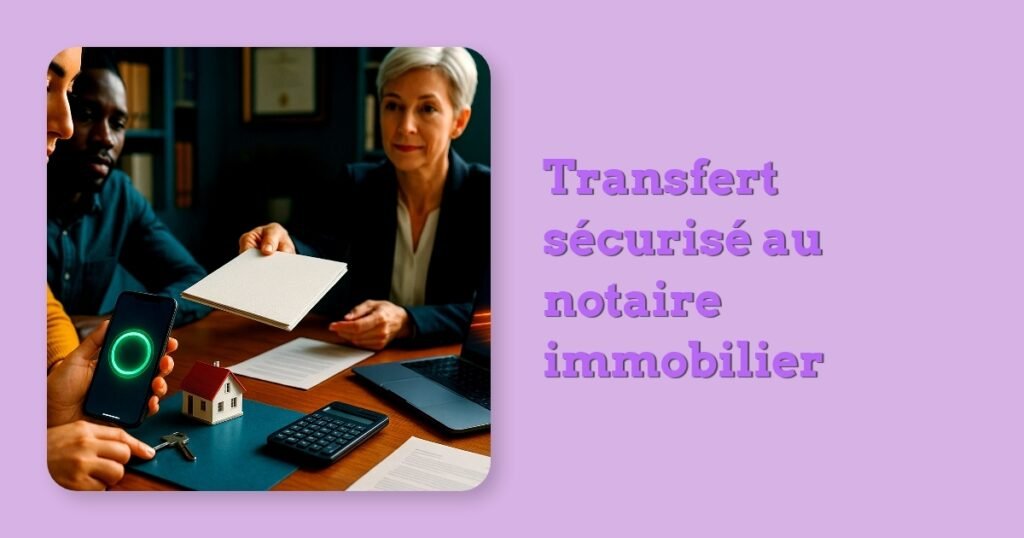 Transfert sécurisé au notaire immobilier