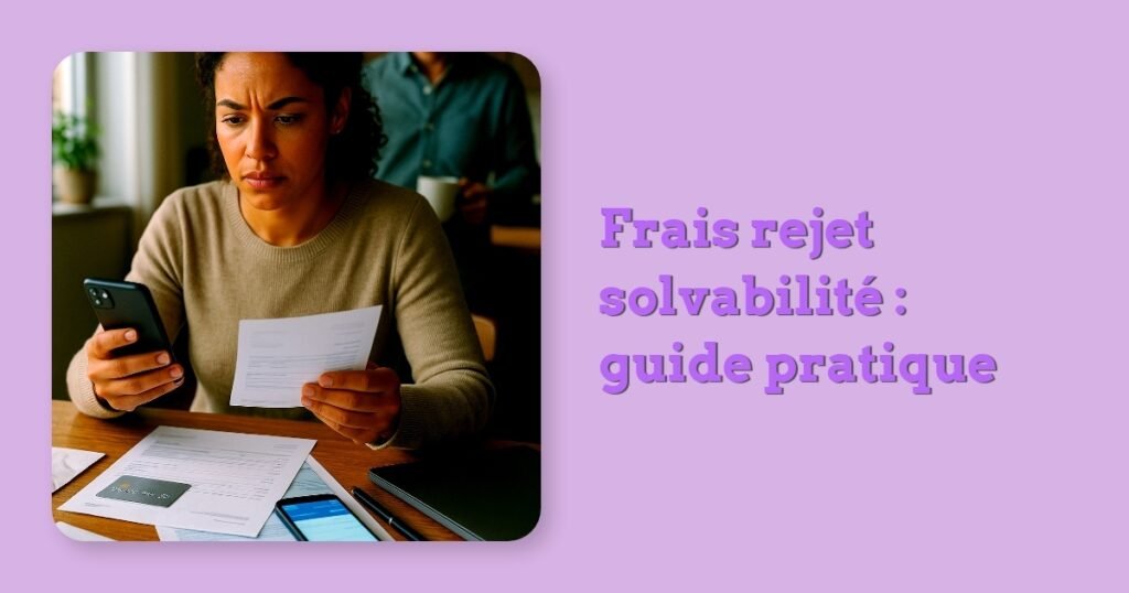 Frais rejet solvabilité : guide pratique