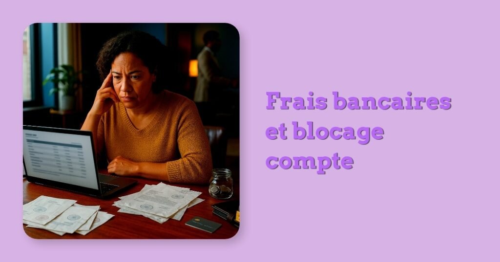 Frais bancaires et blocage compte
