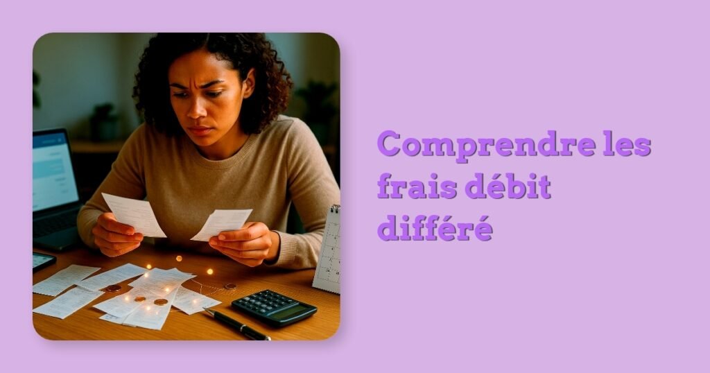 Comprendre les frais débit différé