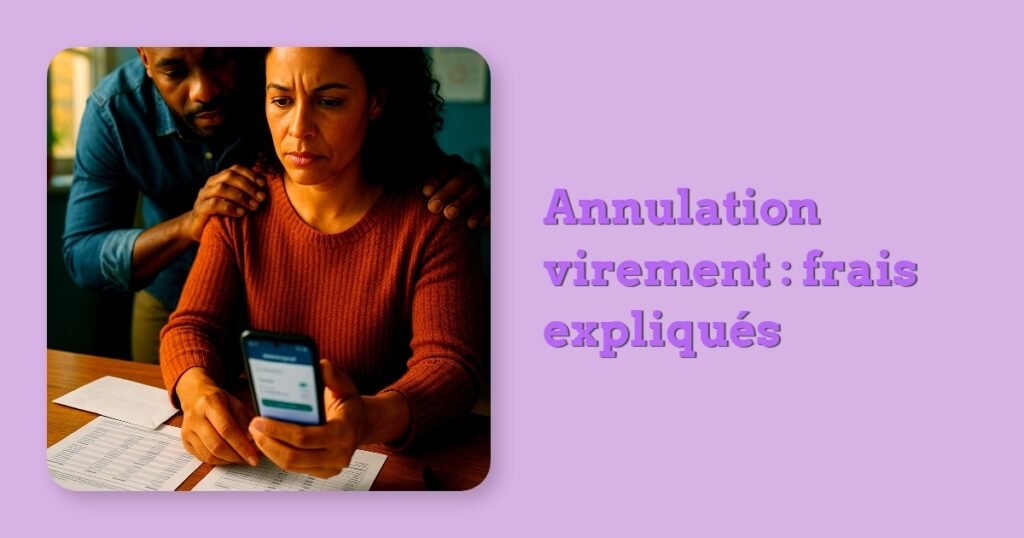 Annulation virement : frais expliqués