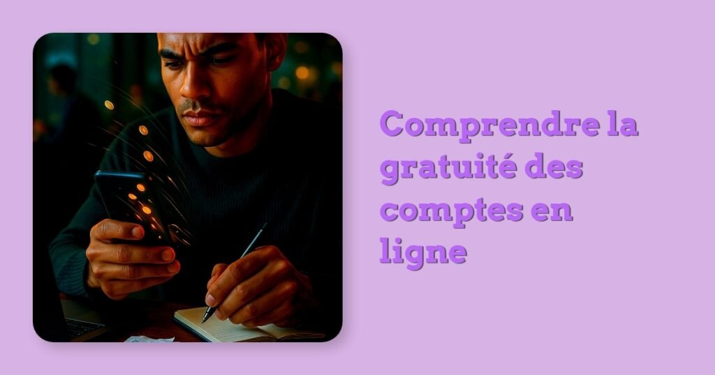 Comprendre la gratuité des comptes en ligne