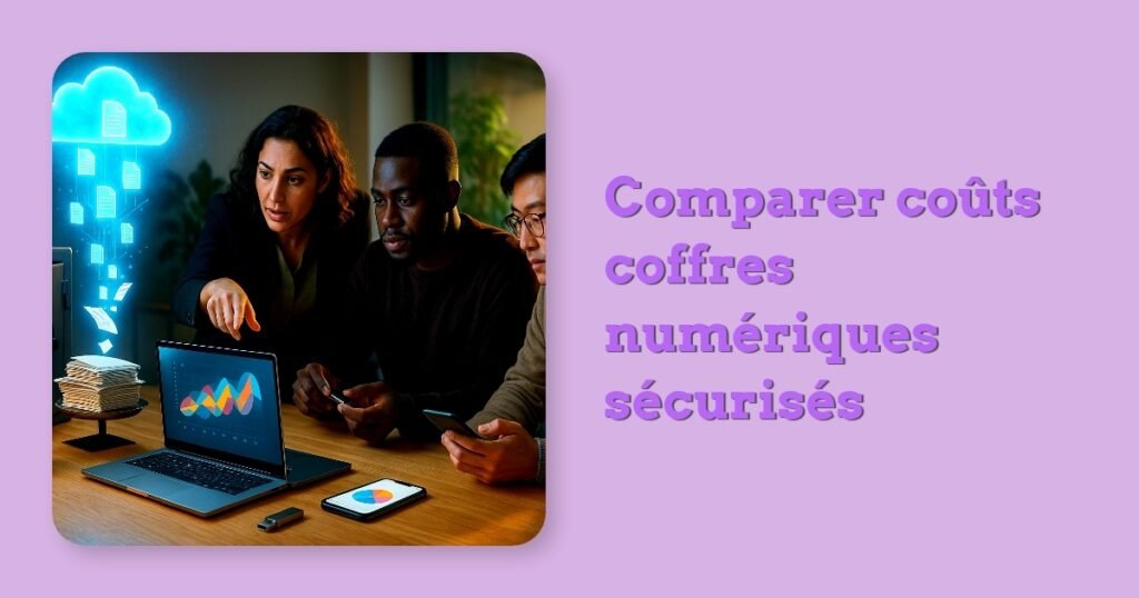 Comparer coûts coffres numériques sécurisés