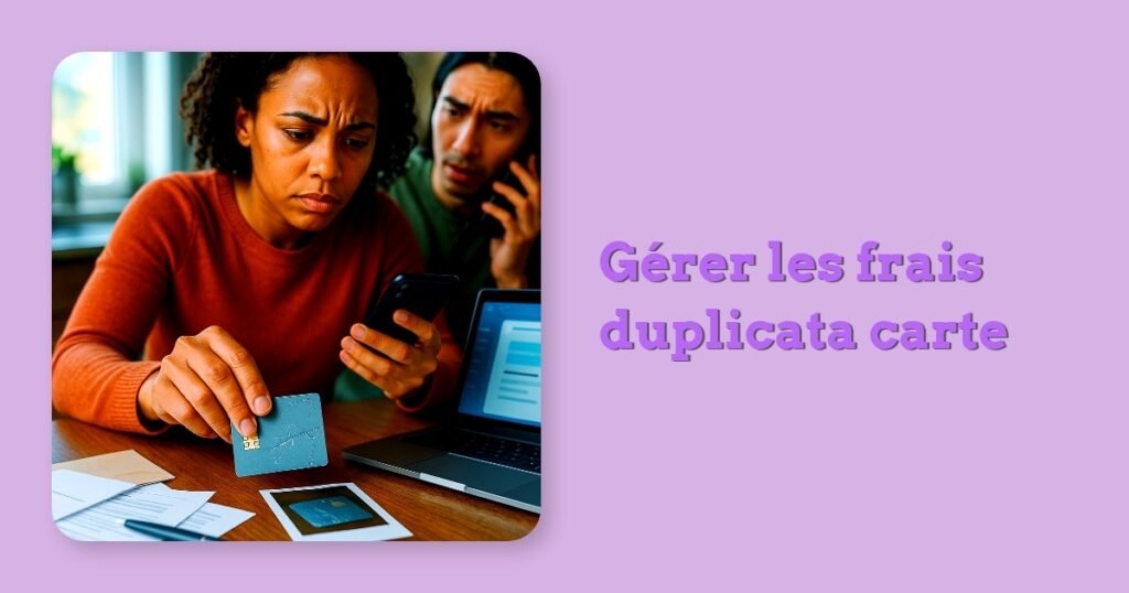 Gérer les frais duplicata carte