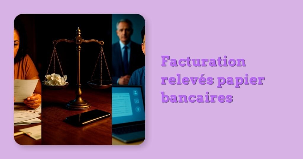 Facturation relevés papier bancaires