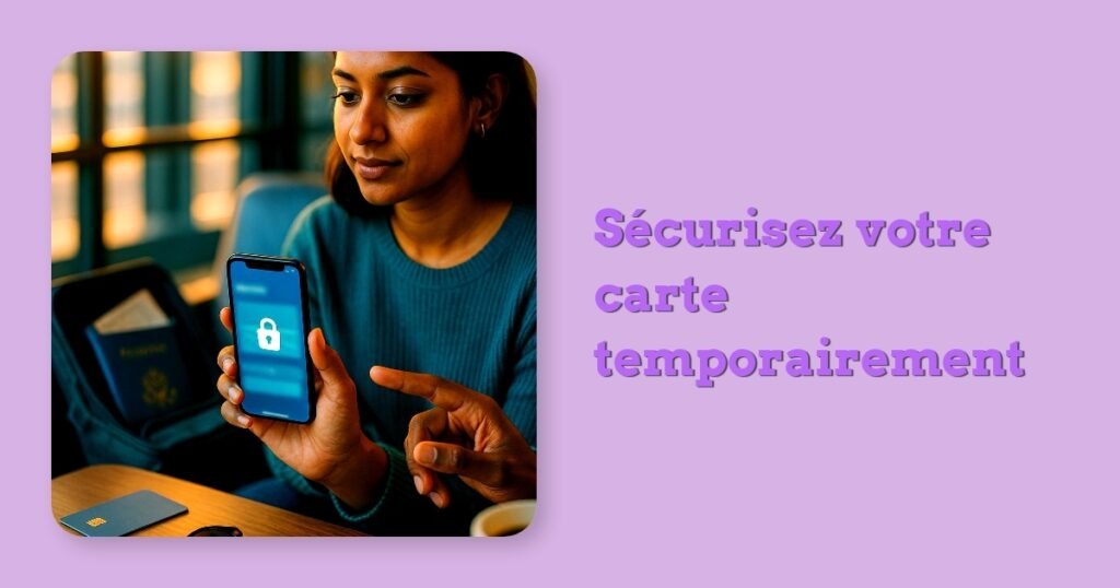 Sécurisez votre carte temporairement