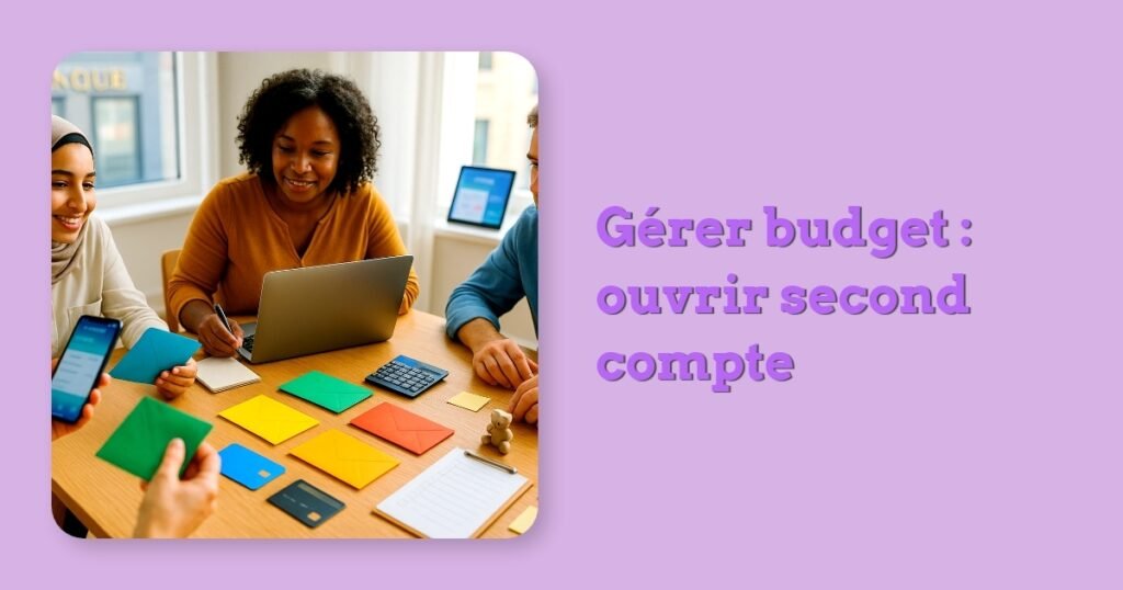 Gérer budget : ouvrir second compte