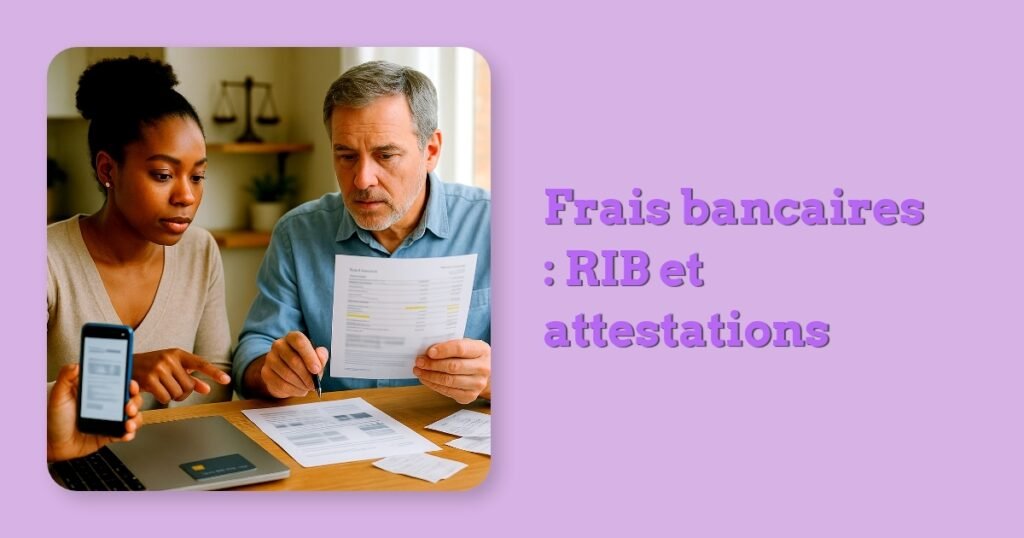 Frais bancaires : RIB et attestations