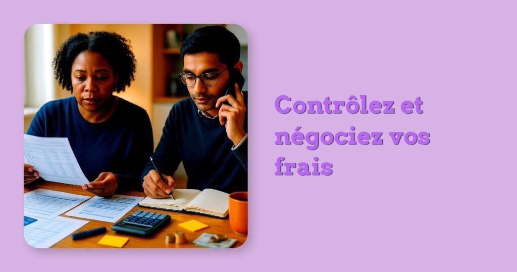 Contrôlez et négociez vos frais