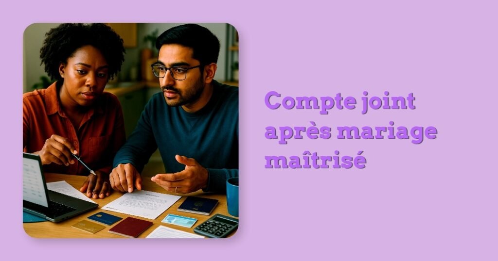 Compte joint après mariage maîtrisé