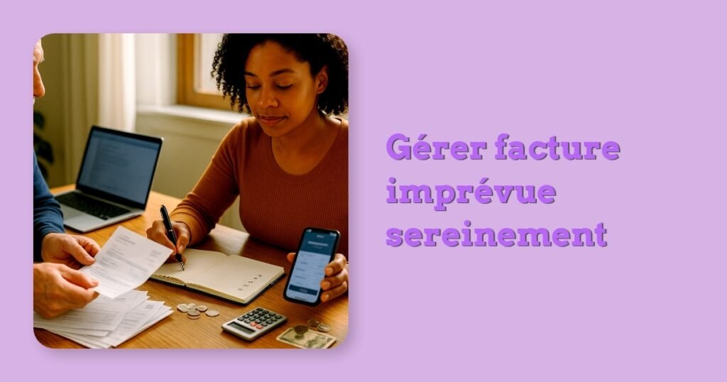 Gérer facture imprévue sereinement