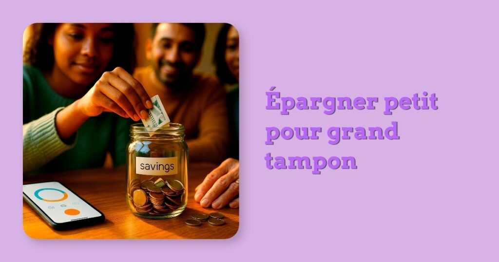 Épargner petit pour grand tampon