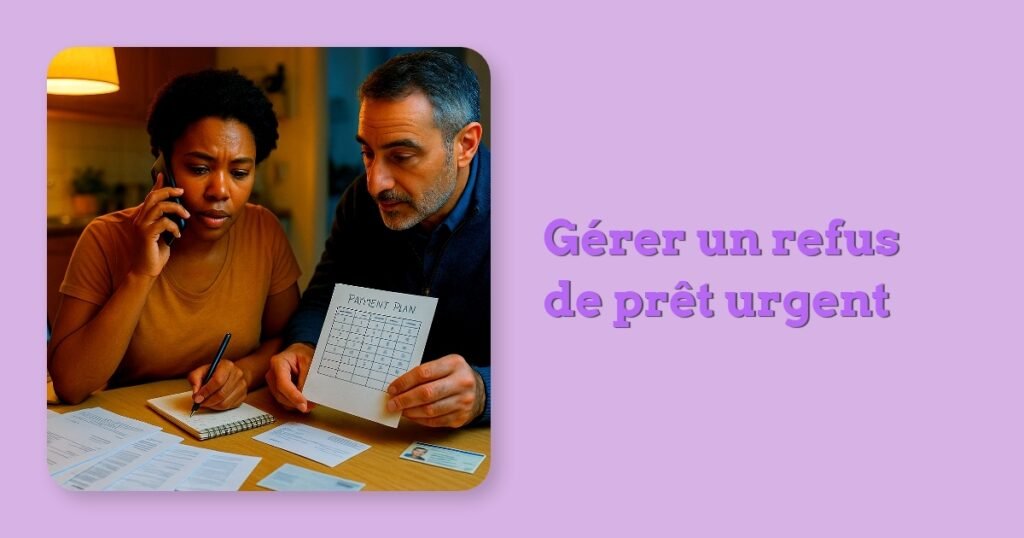 Gérer un refus de prêt urgent