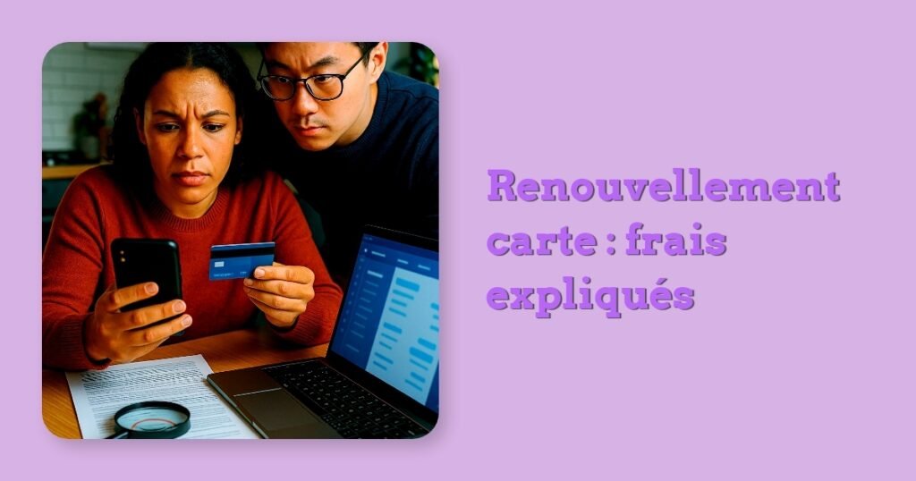 Renouvellement carte : frais expliqués