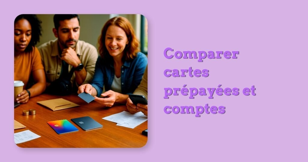 Comparer cartes prépayées et comptes